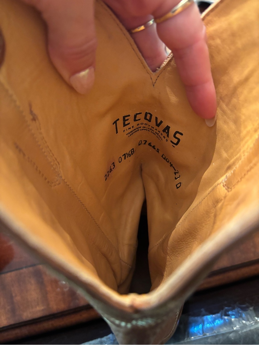 Tecovas RARE Caramel Leather Annie Cowgirl Boots - Picture 8 of 9